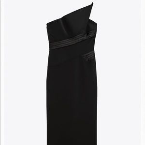 NWT Zara Wool Blend Ruffled Dress Limited Edition